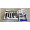 Image 1 : NEW XI COLLECTIVE 10 PIECE MAKEUP BRUSH SET, 2 ROUND LAB MOISTURIZING SUNSCREEN TUBES, 2 BOTTLES DR 