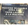 Image 6 : NEW MACHINE WASHABLE AREA RUG, 72" X 108", AND FOAM UNDERFOOT HOOKED ACCENT RUG