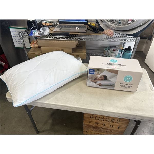 NEW MARTHA STEWART MEMORY FOAM PILLOW AND BELOW ZERO PILLOW