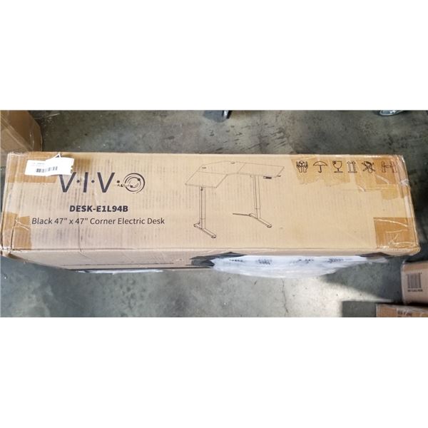 VIVO BLACK 47" X 47" CORNER ELECTRIC DESK