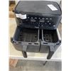 Image 3 : AS NEW T-FAL DUAL EASY FRY & GRILL 8.7QT AIR FRYER - TESTED WORKING, RETAIL $299