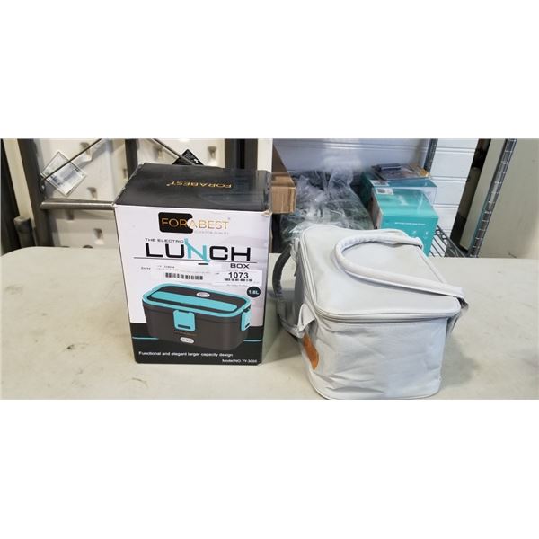 2 BLUE FORABEST ELECTRIC LUNCH BOXES MODEL YY-3066