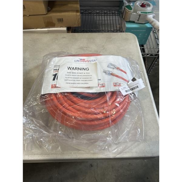 HEAVY DUTY LIGHTED 100 FOOT ORANGE EXTENSION CORD. 10AWG/3C