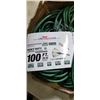 Image 2 : HEAVY DUTY LIGHTED 100 FOOT GREEN 3 OUTLET EXTENSION CORD. 12AWG/3C