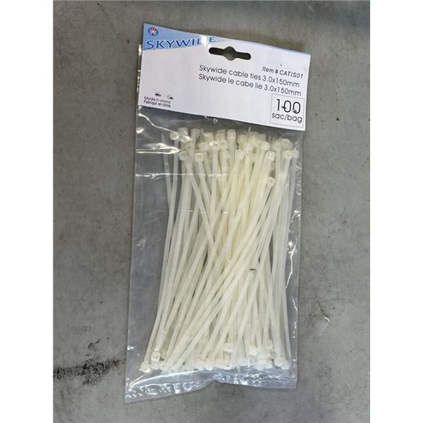 TRAY OF SKYWIDE CABLE TIES