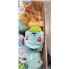 Image 2 : TRAY OF POKEMON PLUSHIES INCLUDING SQUIRTLE, CHARMANDER AND BULBASAUR