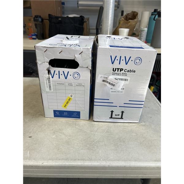 250 FT UTP CABLE CAT 5E 4 PAIR, AND 250 FT UTP CABLE CAT 6 4 PAIR