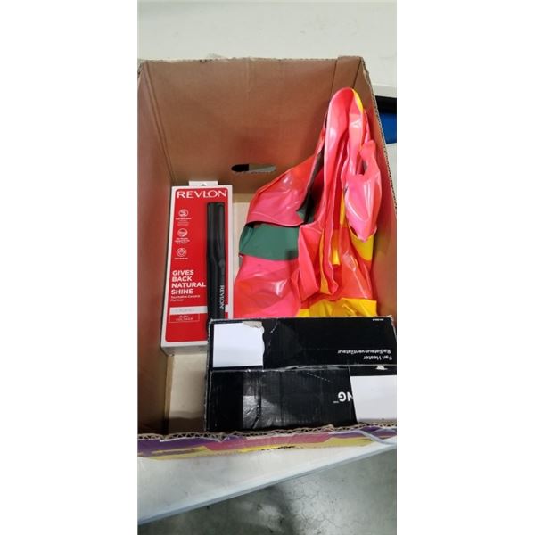 ELECTRIC HEATER, STRAIGHTENING IRON, DOLLY, AND INFLATEABLE