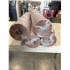Image 2 : 4 NEW ROLLS PEACH BUTCHER PAPER