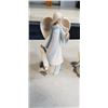 Image 4 : WOOD CAT CARVING AND ANGEL FIGURES BY ENESCO