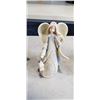Image 5 : WOOD CAT CARVING AND ANGEL FIGURES BY ENESCO