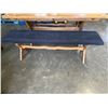 Image 4 : VINTAGE WALNUT FARMHOUSE TABLE AND 2 BENCHES