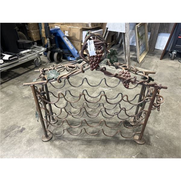 DECORATIVE METAL WINE RACK