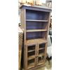 Image 1 : AS NEW DISPLAY CABINET W/ OPEN SHELVES AND DOORS