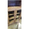 Image 2 : AS NEW DISPLAY CABINET W/ OPEN SHELVES AND DOORS