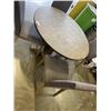 Image 3 : AS NEW ROUND DINING TABLE W/ 4 GREY UPHOLSTERED CHAIRS