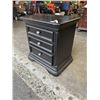 Image 2 : BLACK 3 DRAWER NIGHT STAND