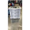 Image 1 : 3 DRAWER MIRRORED TOP NIGHT STAND