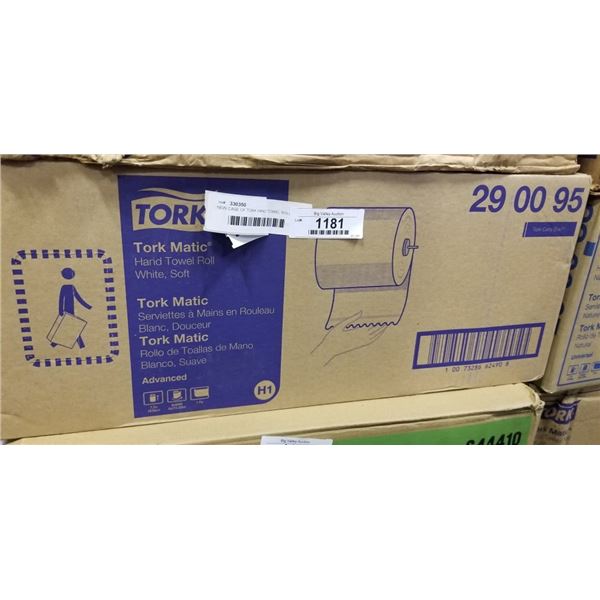 NEW CASE OF TORK HAND TOWEL ROLL PAPER TOWEL, 6 ROLLS 900FT EACH 7.7 INCH TALL