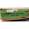 Image 1 : NEW CASE OF PREMIUM SINGLE FOLD KRAFT PAPER TOWELS, 4000 PER CASE