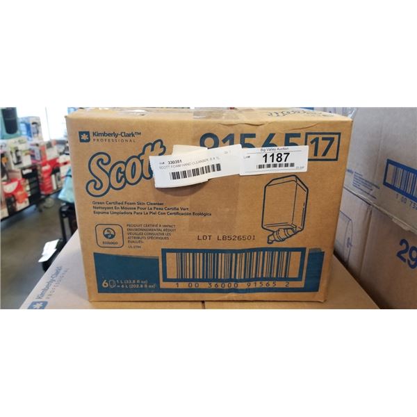 SCOTT FOAM HAND CLEANSER, 6 X 1L REFILLS
