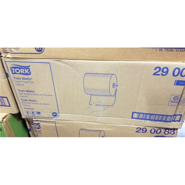 NEW CASE OF TORK HAND TOWEL ROLL, NATURAL, 1 PLY 6 ROLLS PER CASE