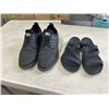 Image 1 : STEVE MADDEN BLACK MENS SHOES, SIZE 11 US, AND BLACK CROCS SIZE US 10