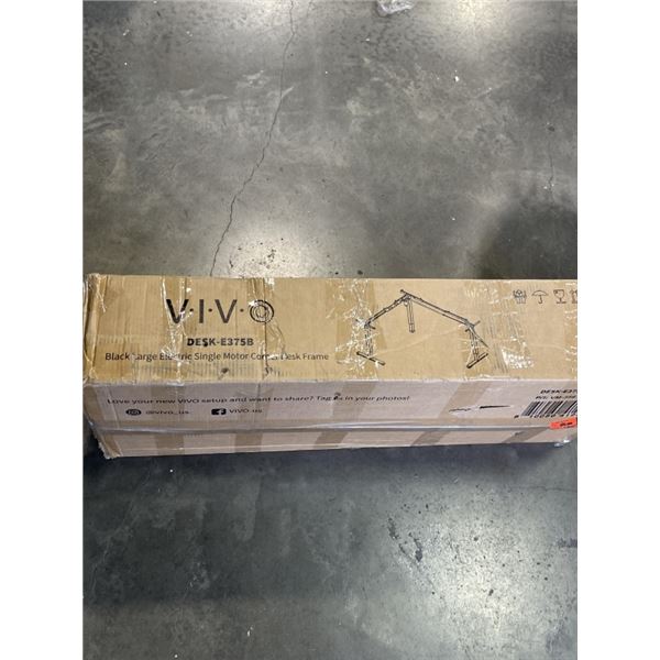 VIVO BLACK LARGE ELECTRIC SINGLE MOTOR CORNER DESK FRAME