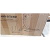 Image 2 : VIVO SIT TO STAND SINGLE MONITOR WALL MOUNT WORKSTATION