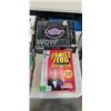 Image 4 : PLASTIC TOTE OF GAMES INCLUDING TEXAS HOLDEM POKER SET, CRANIUM, FAMILY FEUD, SHOT GLASS CHESS SET E