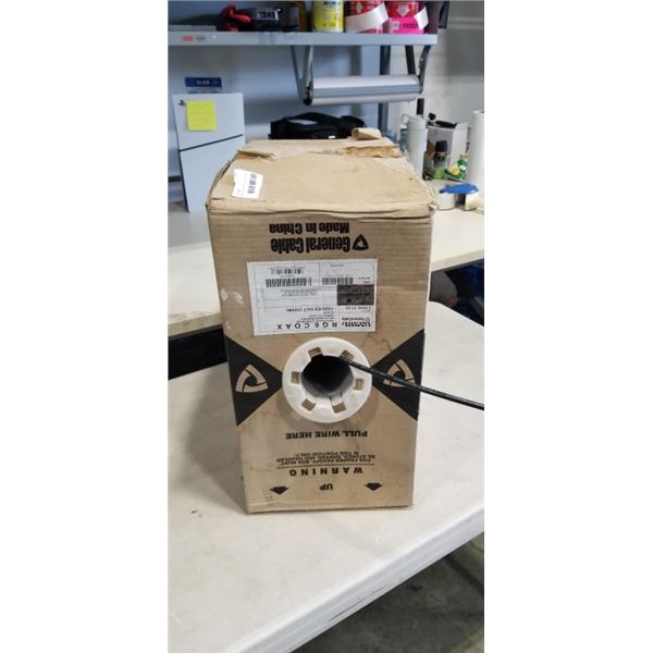 BOX OF FLEXFOILRG6 COAX CABLE