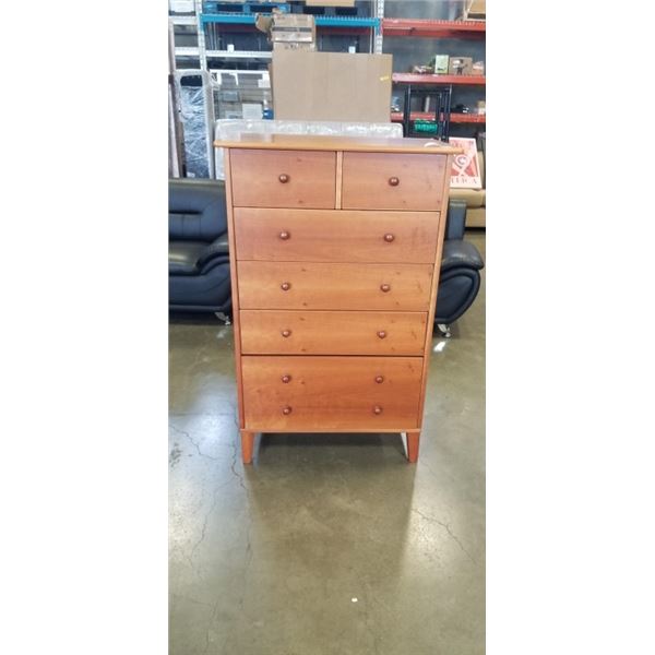 6 DRAWER TEAK DRESSER, VERY GOOD CONDITION