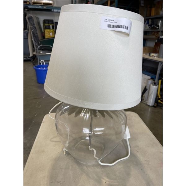 GLASS TABLE LAMP