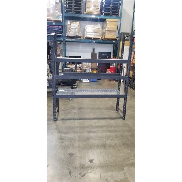 BLACK METAL GARAGE SHELVING