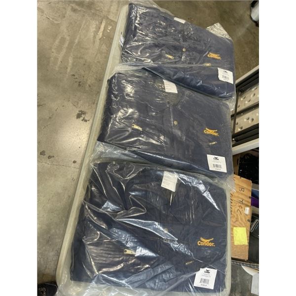 3 NEW PAIRS OF CONDOR 2XL COVERALLS