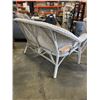Image 3 : 4 PIECE WICKER PATIO SET - LOVE SEAT, 2 CHAIRS, AND COFFEE TABLE