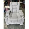 Image 1 : GREY CHAIR W/ CUP HOLDERS
