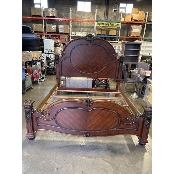 KING SIZE BEDFRAME W/ SPLIT BOX SPRING