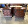 Image 1 : PAIR OF 3 DRAWER NIGHT STANDS
