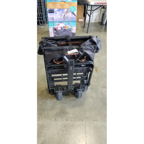 AS NEW MAC SPORTS FOLDING WAGON WITH BRAKES