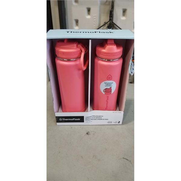 2 NEW THERMOFLASK LEAKPROOF INSULATED WATER BOTTLES