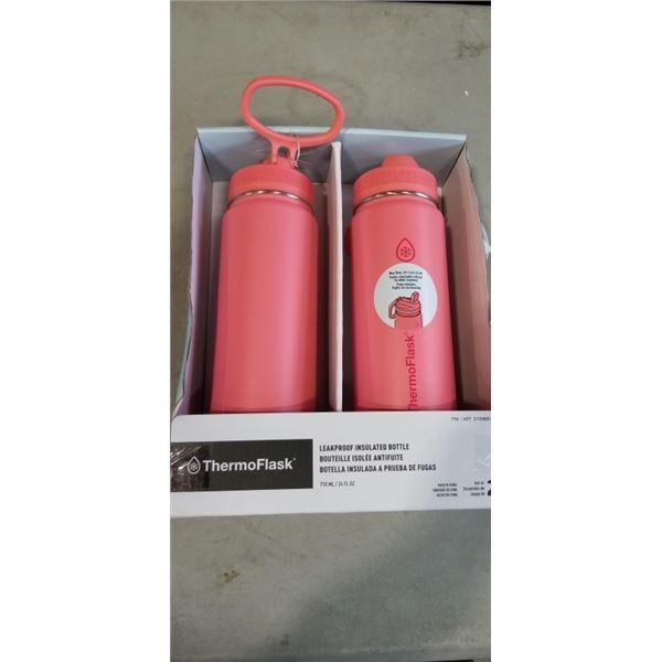 2 NEW THERMOFLASK LEAKPROOF INSULATED WATER BOTTLES