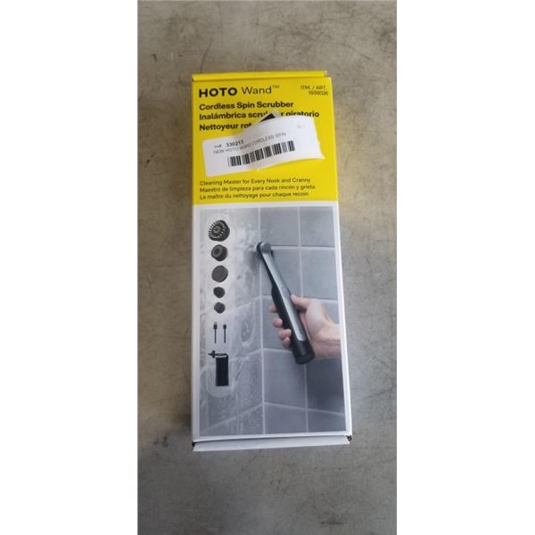 NEW HOTO WAND CORDLESS SPIN SCRUBBER