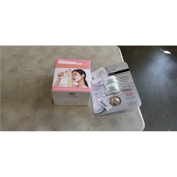 ELIZABETH ARDEN REFINING MOISTURE CREAM COMPLEX AND BIODANCE KOREAN OVERNIGHT HYDROGEL MASK
