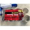 Image 2 : 8 ROLLS SCOTCH SHIPPING TAPE AND 2 BOXES LARGE NITRILE GLOVES