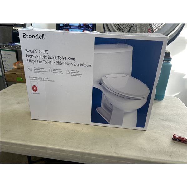NEW BRONDELL SWASH CL99 NON-ELECTRIC BIDET TOILET SEAT