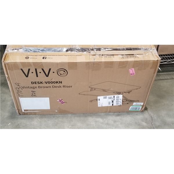 VIVO VINTAGE BROWN DESK RISER