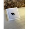 Image 1 : NEW 3.0CT NATURAL BLACK ONYX, UNTREATED, PEAR CUT - RETAIL $250