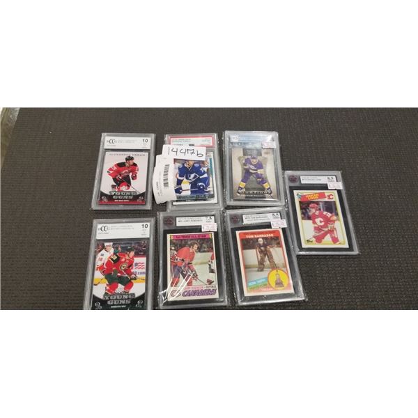 7 GRADED HOCKEY CARDS