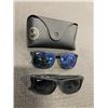 Image 1 : 2 PAIRS OF RAYBAN POLARIZED SUNGLASSES, ONE WITH CASE